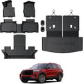 Floor Mats for 2025 2020-2024 Ford Explorer, All Weather TPE Floor Mat Cargo Mat by GALVAGNITE