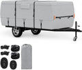 Pop Up Camper Cover for Fleetwood Coleman Cheyenne 2006-2011 | Folding Camping Trailer 420D Oxford Fabric Camper Cover Windproof Straps All Season Storage Protection