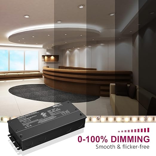 EMITEVER Dimmable Led Driver, 2 Packs 96W AC 110V-277V to DC 24V Transformer - Image 6