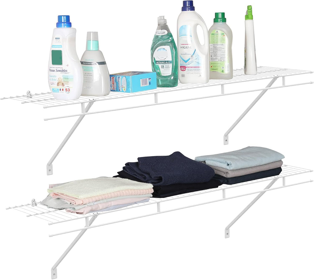 haushof 4 pack closet shelves wall mounted, 4, package contents