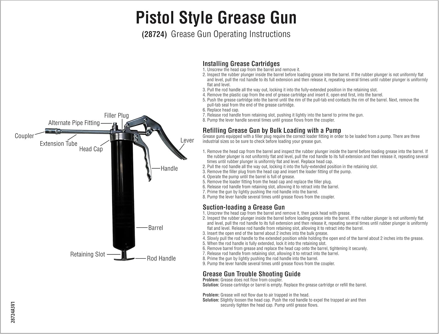 STAR BRITE White Lithium Grease Cartridge & 14 OZ Grease Gun Combo