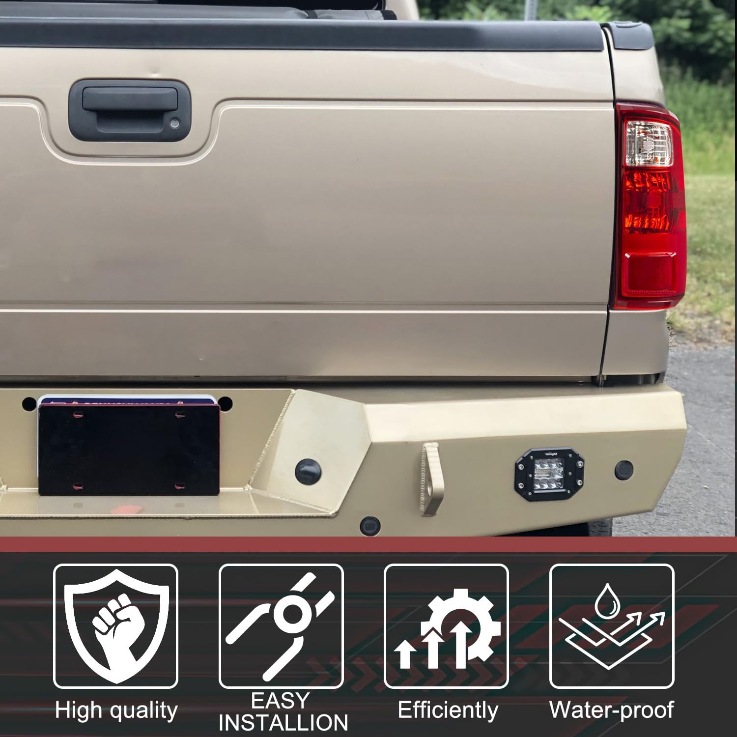 RANSOTO Tail Light Compatible with Ford F250 F350 F-250 F-350 Super Duty 2008 2009 2010 2011 2012 2013 2014 2015 2016 Right Passenger Side Rear Lamp Taillight Housing Replaces FO2801208