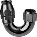 EVIL ENERGY 10AN 180 Degree PTFE One Piece Full Flow End Hose Fitting Aluminum by EVILENERGY