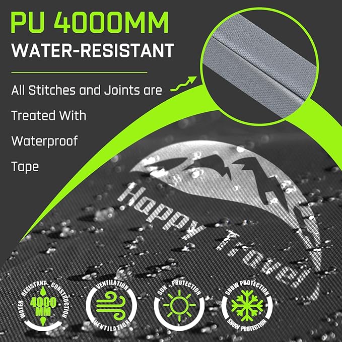 Happy Travel Bike Storage Tent Shed, Outdoor Waterproof Bicycle Covers Shelter - Image 7