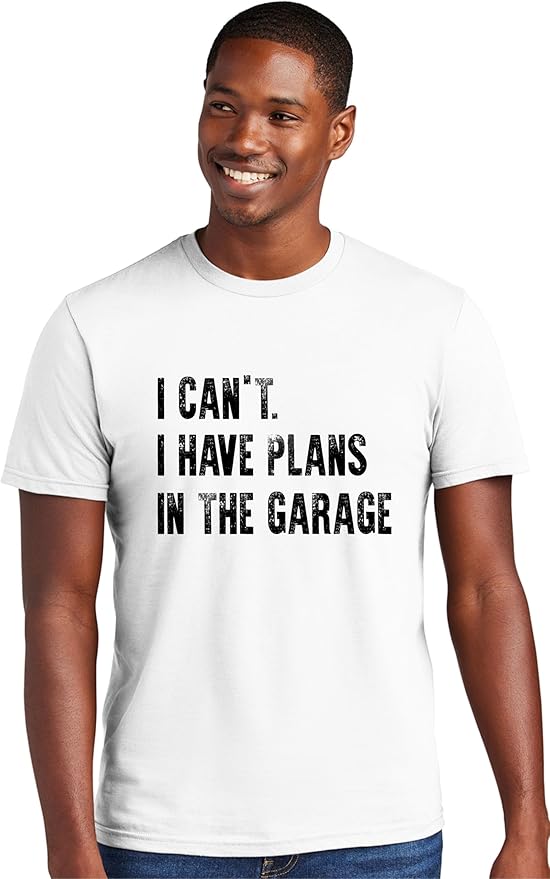 Go All Out Adult I Can't I Have Plans in The Garage Funny Dad Gift Deluxe Soft by GoAllOut