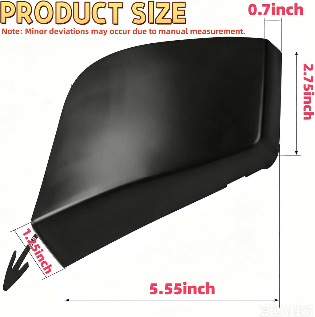 Front Bumper Tow Hook Eye Cover Black for Nissan Murano 2019-2023 Replace OE 622A0-9UF0H