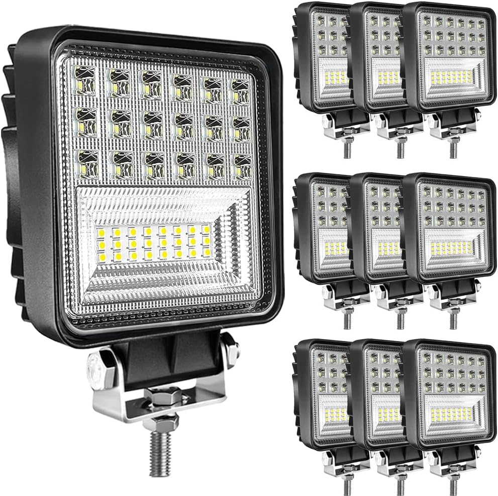 led pod lights 4.5in 126w tractor work lights, main product view