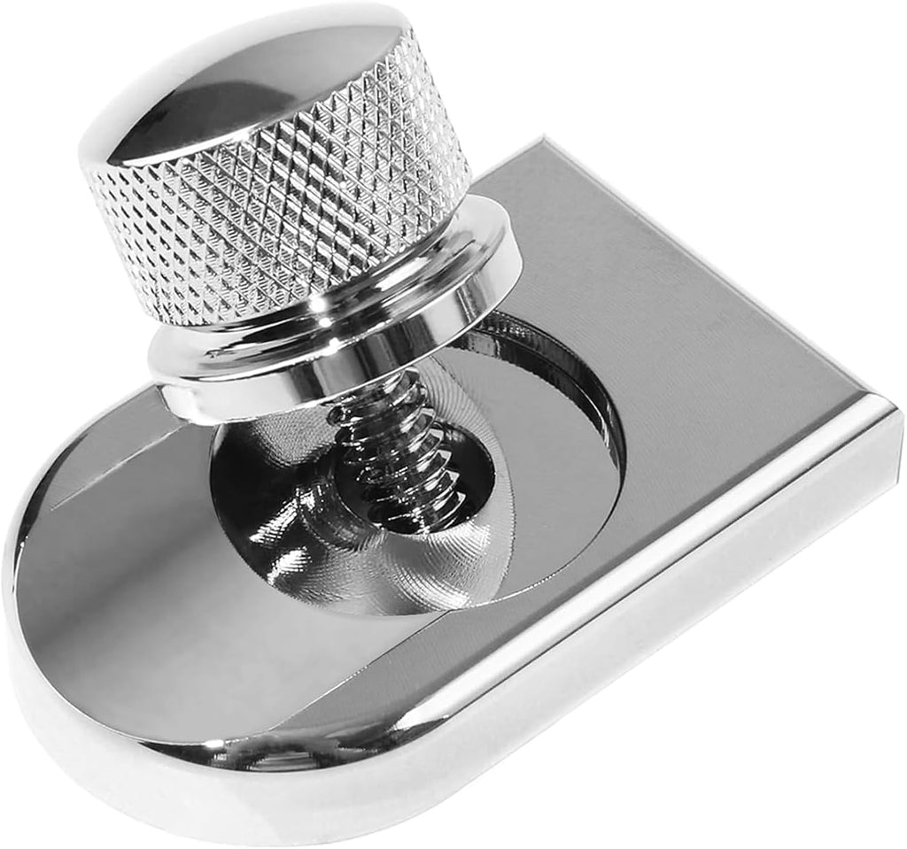 Silvery Chrome for Harley Seat Bolt | Stainless Steel Bolt/Screw with Mounting Knob Cover | Compatible for Harley-Davidson 1996-2024