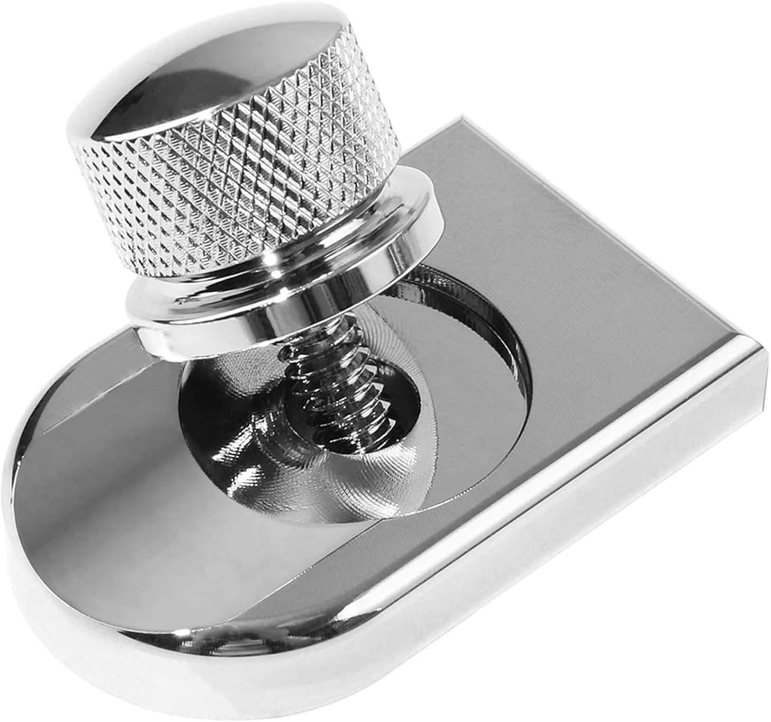 Silvery Chrome for Harley Seat Bolt | Stainless Steel Bolt/Screw with Mounting Knob Cover | Compatible for Harley-Davidson 1996-2024
