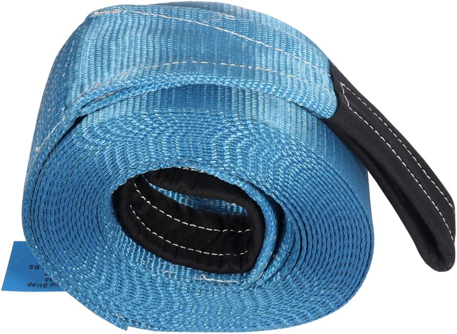 OCPTY 30 ft x 4 in Heavy Duty Tow Strap 20,000 lbs Towing Straps for Truck, ATV, Jeep, UTV, Tractor Emergency Towing Rope, Tree Saver, Winch Extension 1Pcs