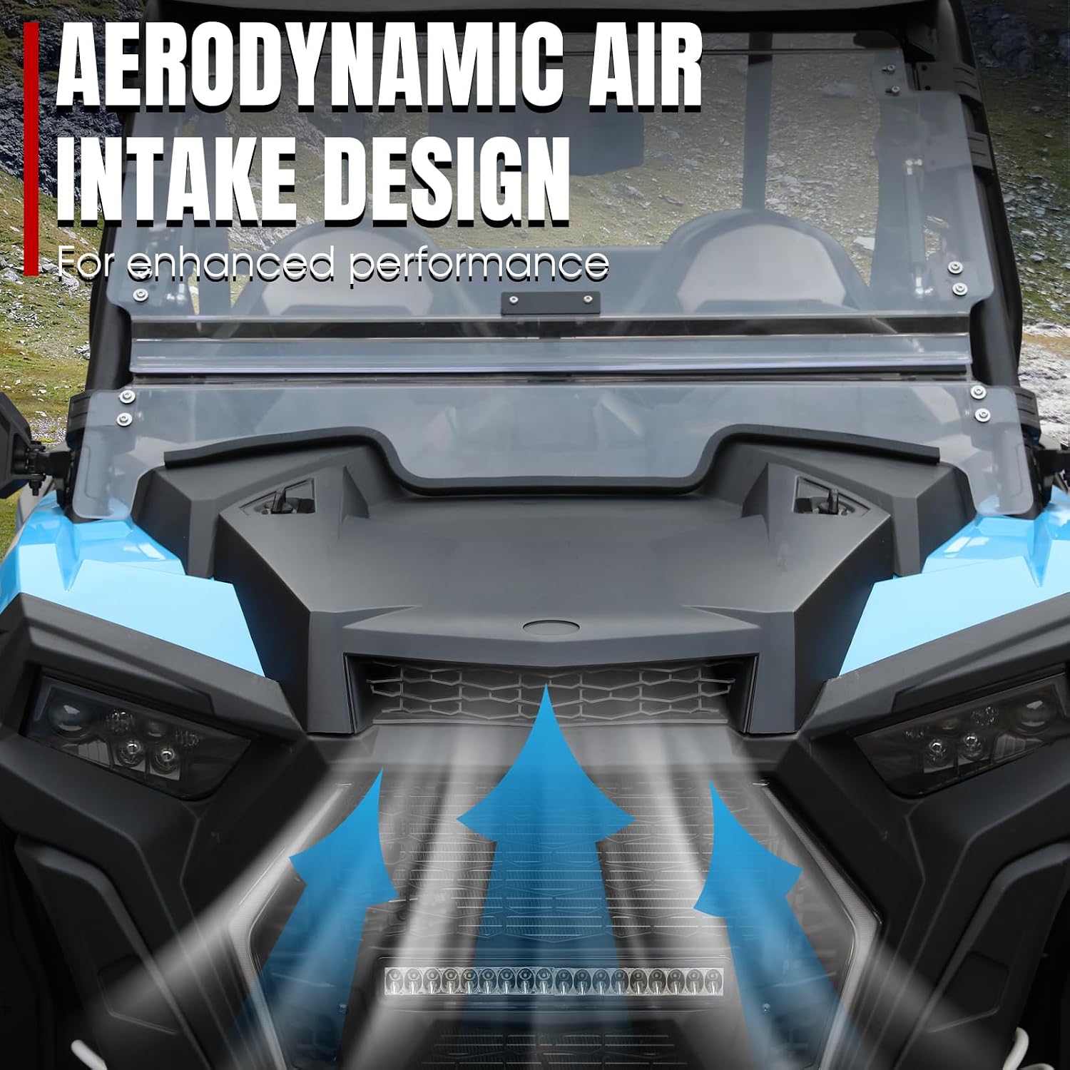 A & UTV PRO Turbo Hood Scoop, Air Intake Kit Compatible with 2019-2023 Polaris RZR XP 1000 / XP 4 1000 / Turbo S/Turbo 4 S Accessories