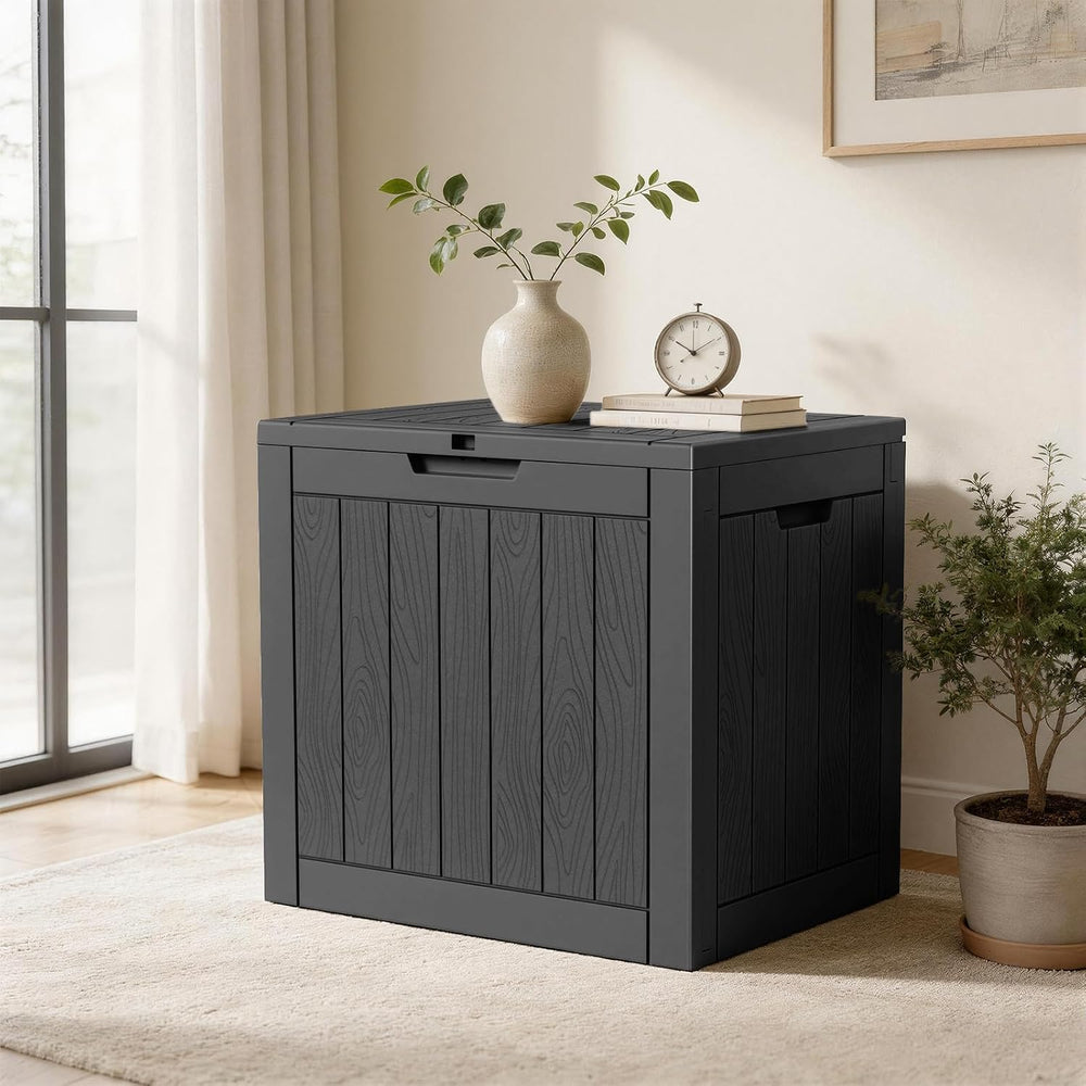EasyUp 35 Gallon Deck Box Small Deck Box for Indoor and Outdoor,Waterproof St...