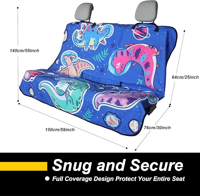 Back Seat Cover for Car Trucks Van SUV, Waterproof Rear Bench Towel Seat Covers - Image 2