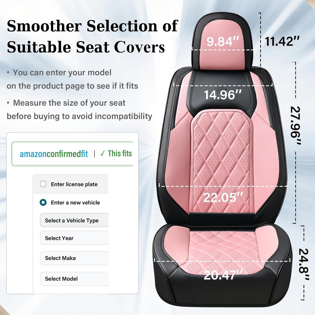 coverado leather seat covers, car seat covers full, front angle view