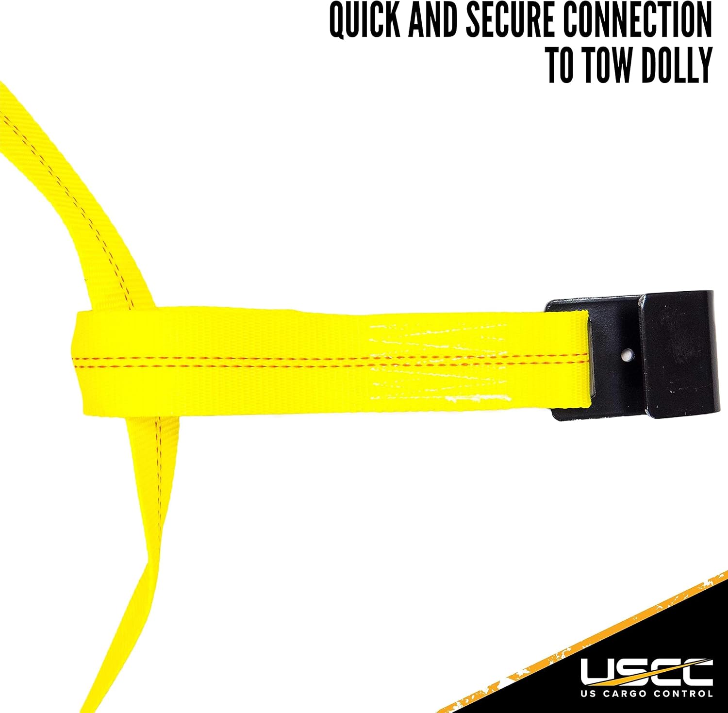 US Cargo Control Adjustable Tow Dolly Strap, 2 Inch Top Strap, Flat Hook End, Great for Tow Dolly Car Hauling, 3,333 Pound Working Load Limit, 24 Pack