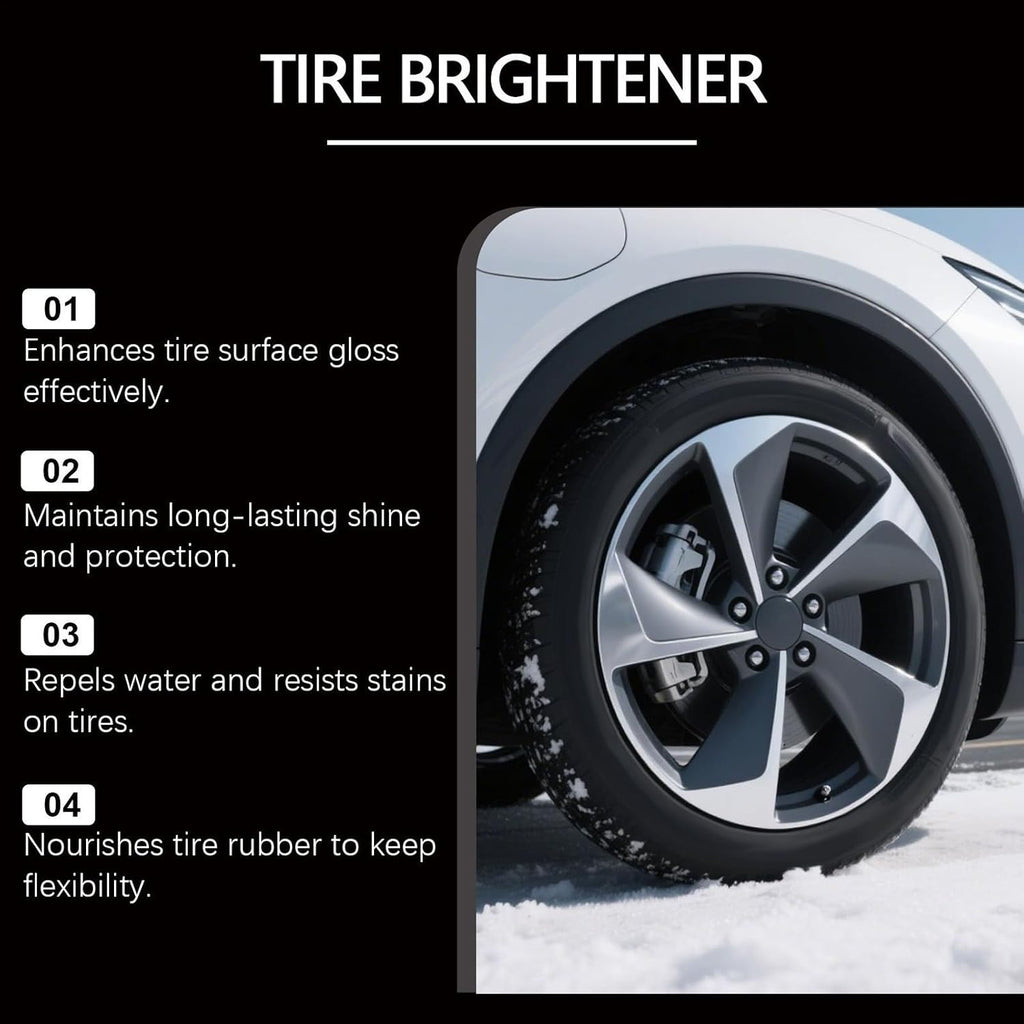 Wheel Shine | 100ml Tyre Dressing | Car Tire Shine Spray - for Protection Blackening Long-Lasting Bright Luster Looking Like New Motorcycle Rv