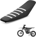 Seat Cover Fit for Yozma in 10, White Stripe Non-Slip Motorcycle Cushion Cover, for Electric Dirt Bike Ebike