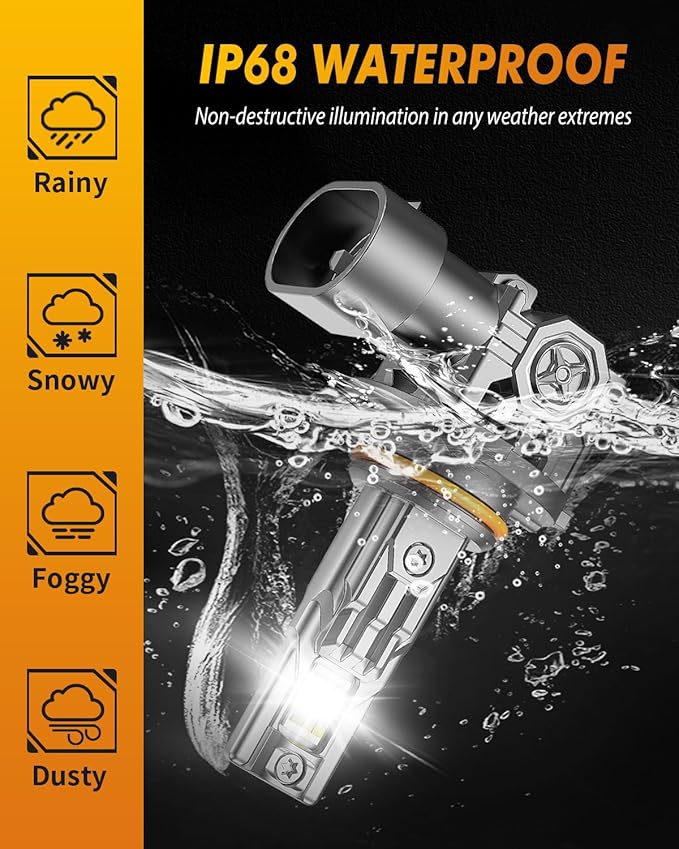 FAHREN 9005/HB3 LED Light Bulbs, 60000LM Super Bright, 6500K Cool White - Image 7