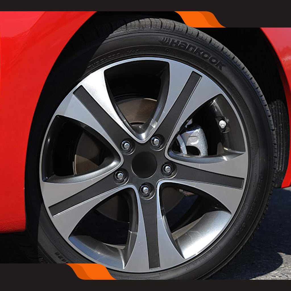 2.9Inch 75MM Wheel Center Caps, Pack of 4 (Gloss Black, Outer 75MM, Inner 73MM, Easy DIY Installation)