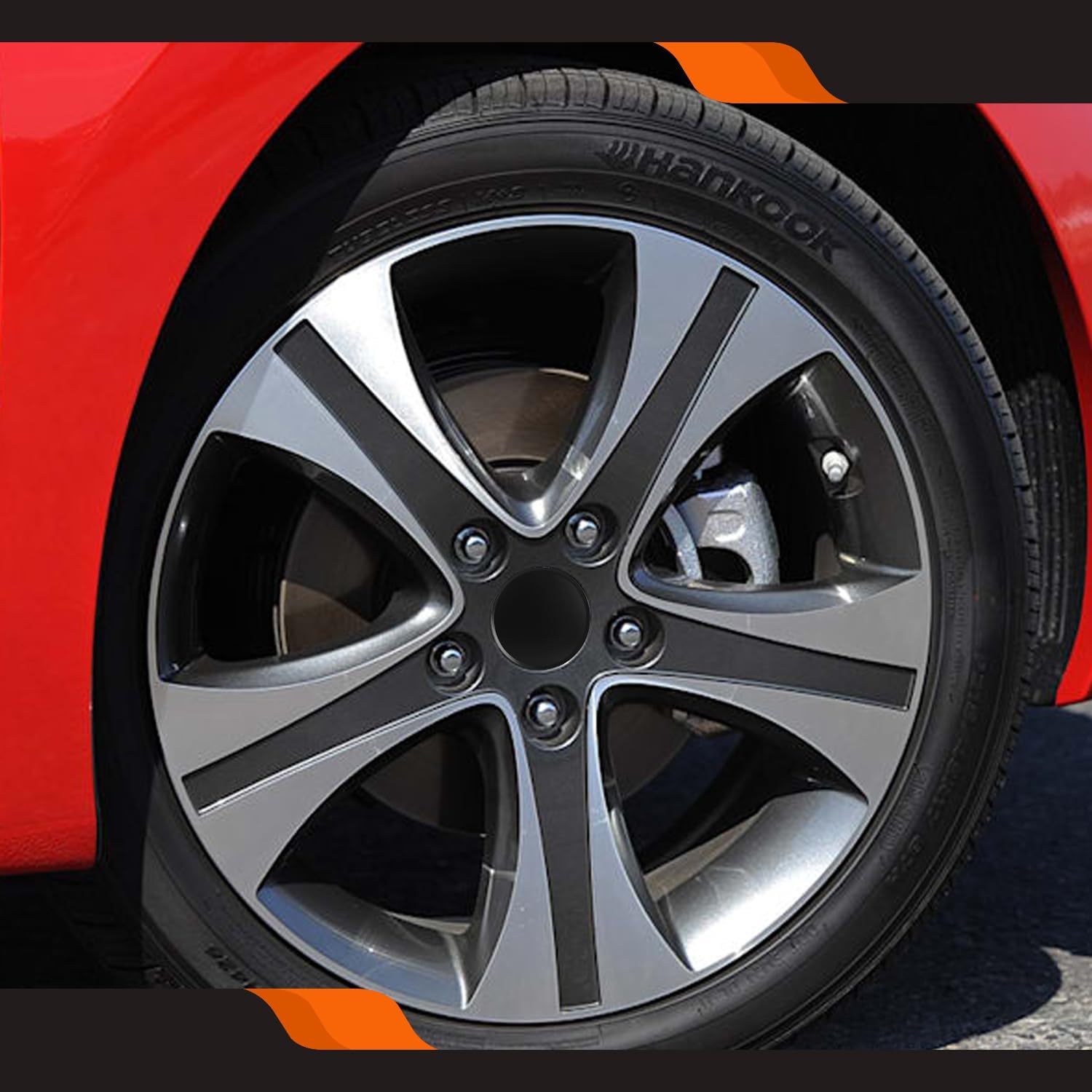 2.9Inch 75MM Wheel Center Caps, Pack of 4 (Gloss Black, Outer 75MM, Inner 73MM, Easy DIY Installation)