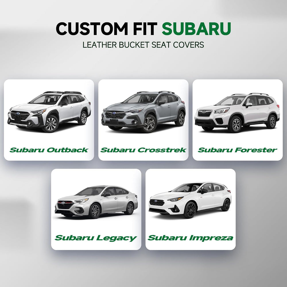 GIANT PANDA 2PCS Front Seat Covers for Subaru Outback Forester Crosstrek Lega...