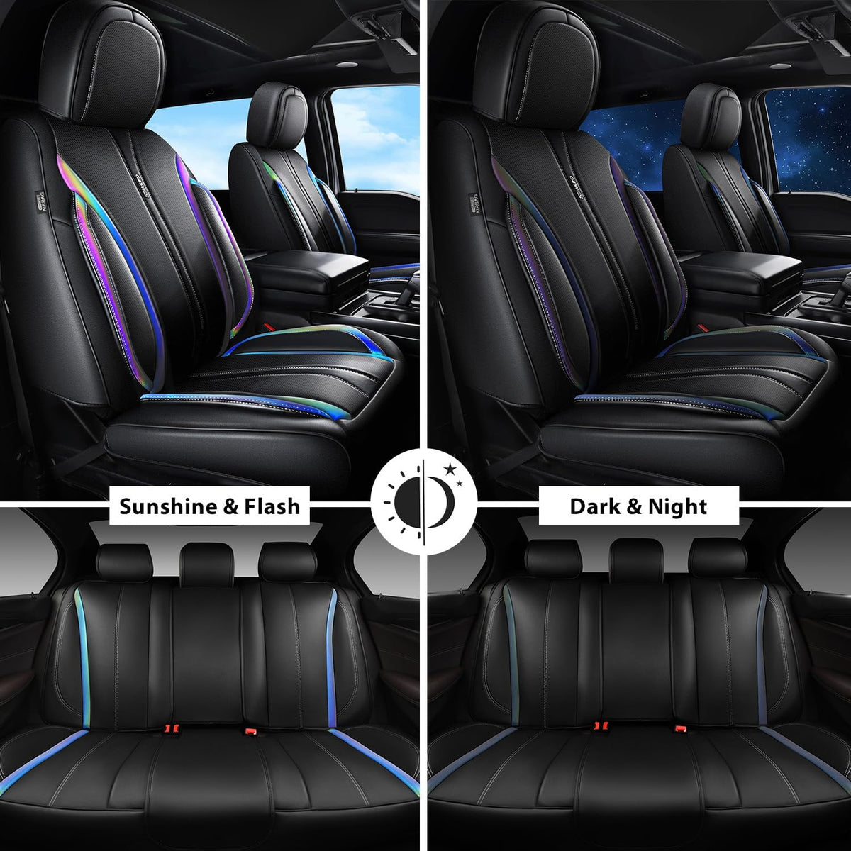 car pass nappa leather car seat covers, durable, close-up detail