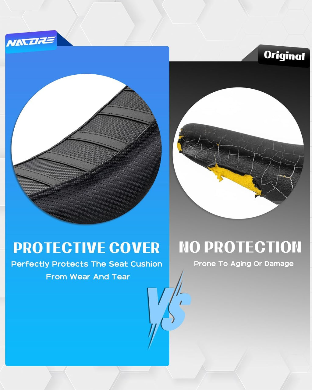 MX350 Seat Cover, E Dirt Bike Gripper Rubber Cover for Razor MX350/400, BLACK