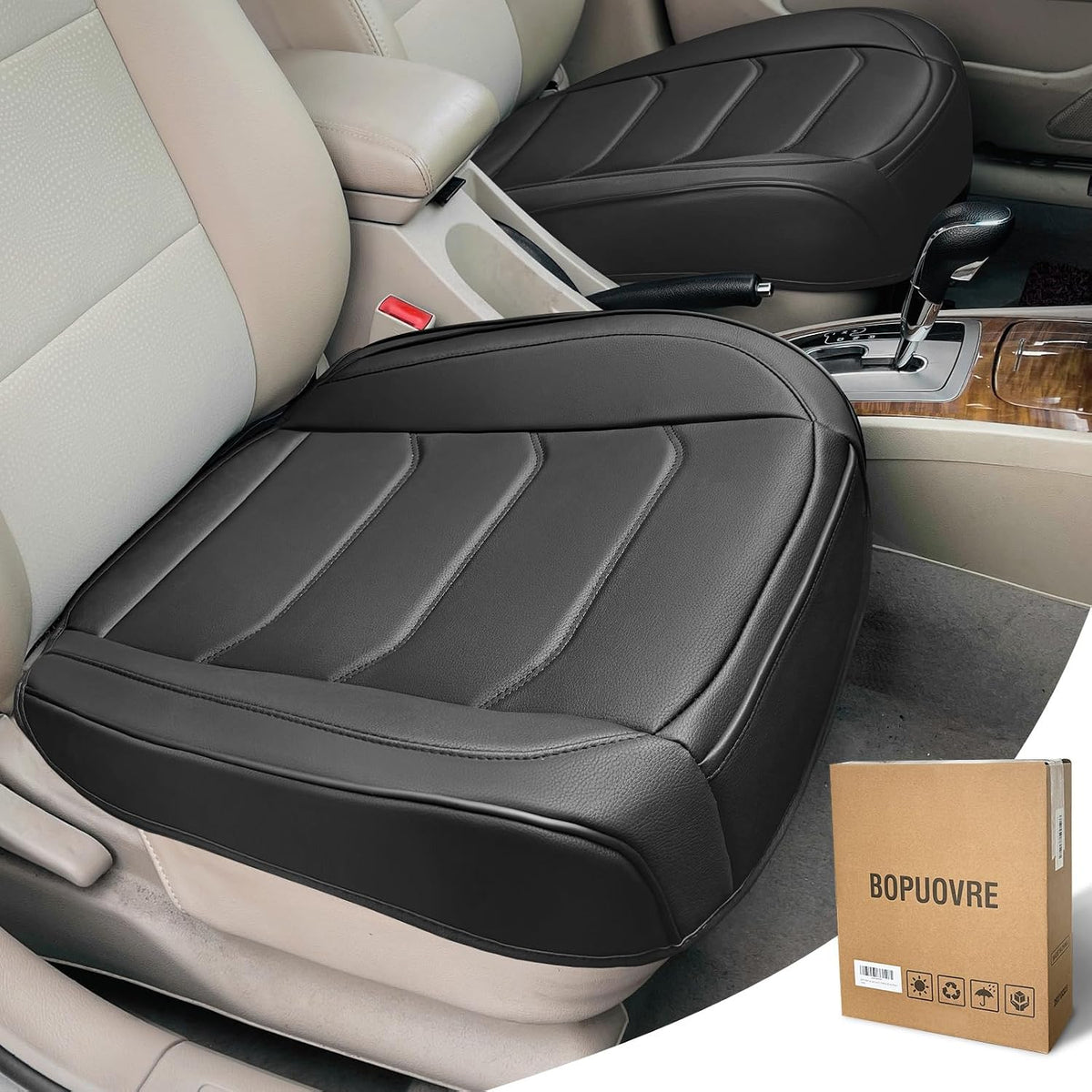 bopuovre car seat cover for luxury & comfort, main product view