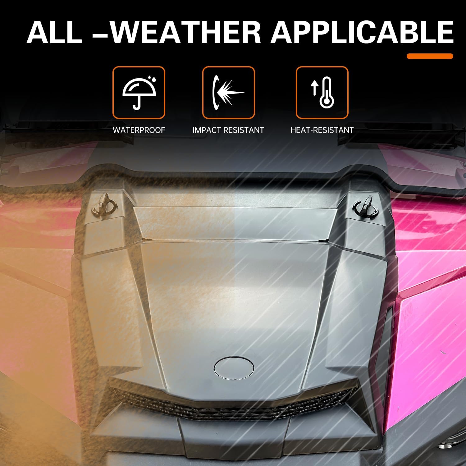 Turbo Hood for RZR XP 1000 14-18, Black Air Intake Vent Compatible with Polaris RZR XP Trail S 900 1000 S 2014-2018 Accessories Replace #2881467