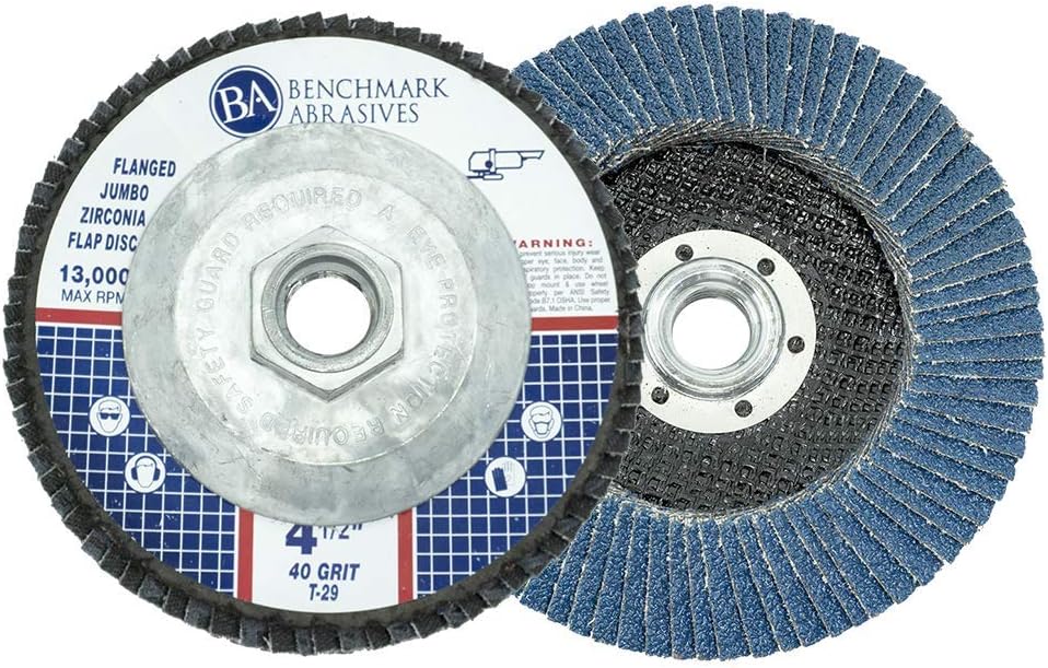 benchmark abrasives 4.5" x 5/8"-11 zirconia type 29, main product view