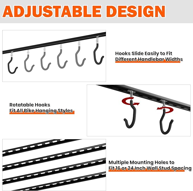 Ultrawall Ceiling Bike Rack for Garage, Indoor Bike Hanger - Image 3