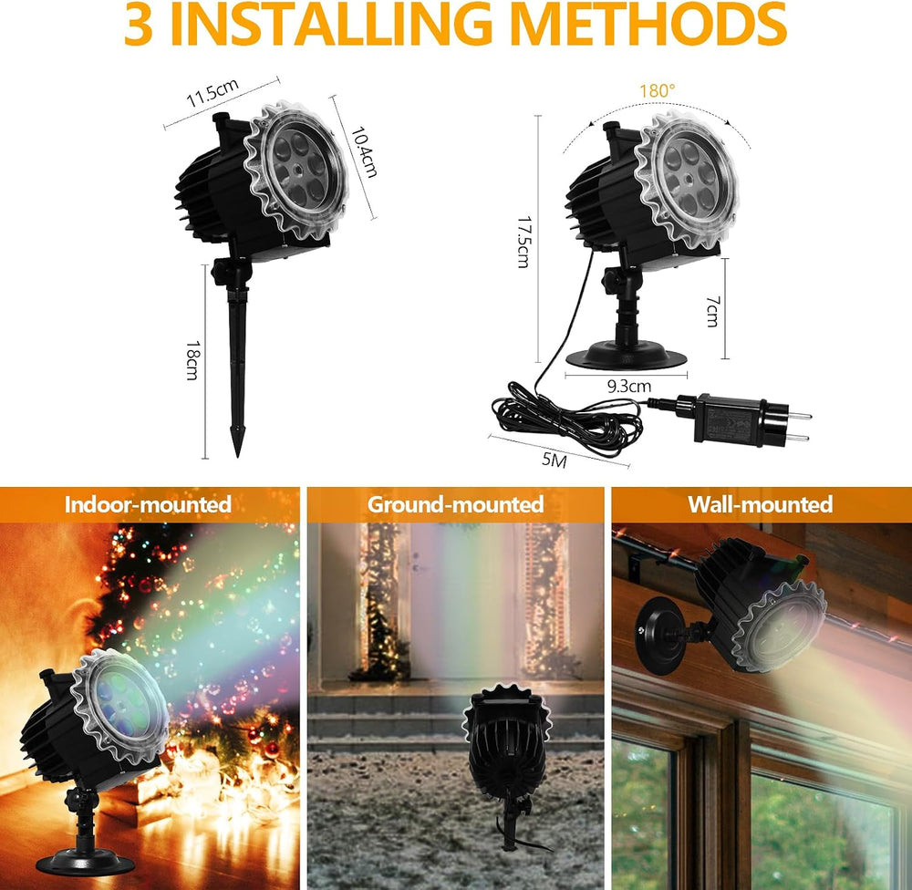 Halloween Projector Lights Outdoor, 8 Images Mode Halloween Lights Projector ...