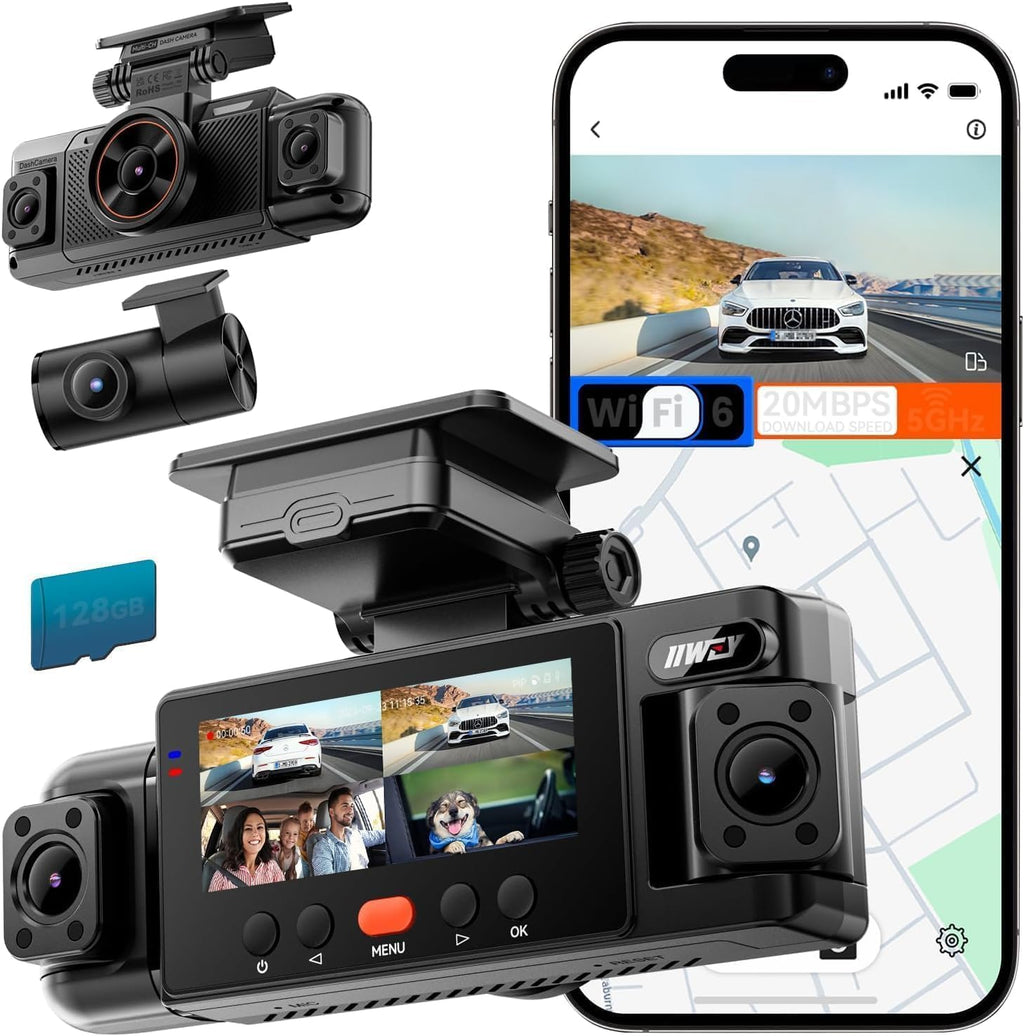 iiwey n6 360° dash cam 4 channel, free, main product view