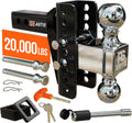 adjustable gooseneck drawbar trailer hitch - 20,000 lbs, main product view
