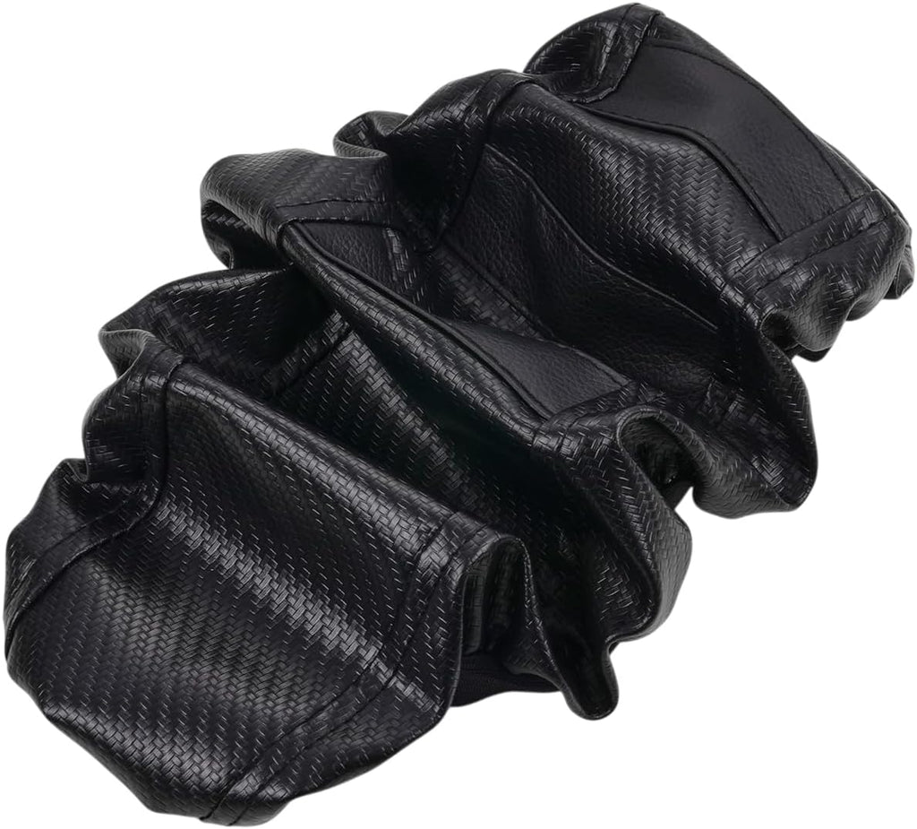 CHANGCHENG Electric Dirt Bike Seat Cover for X1 Spark PVC Material Motorcycle Seat Cover Thick and Sturdy Black with Black Stripes