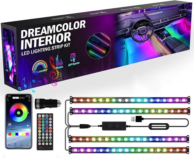 RGB Dream Color Interior Car Strip Lights by EJsSUPERCAR