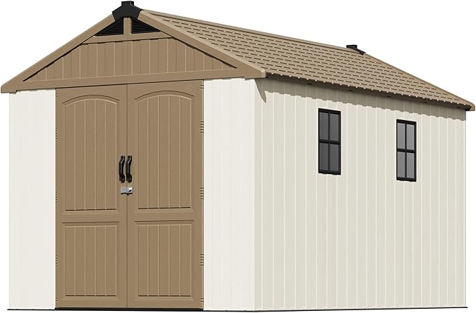 Patiowell 8 x 12 FT Plastic Outdoor Storage Shed - Image 3