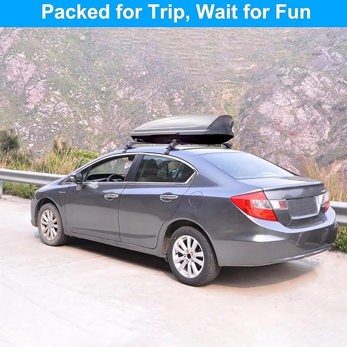 43inch Universal Car Roof Rack, Aluminum Car Roof Rack Cross Bars, Anti-Theft