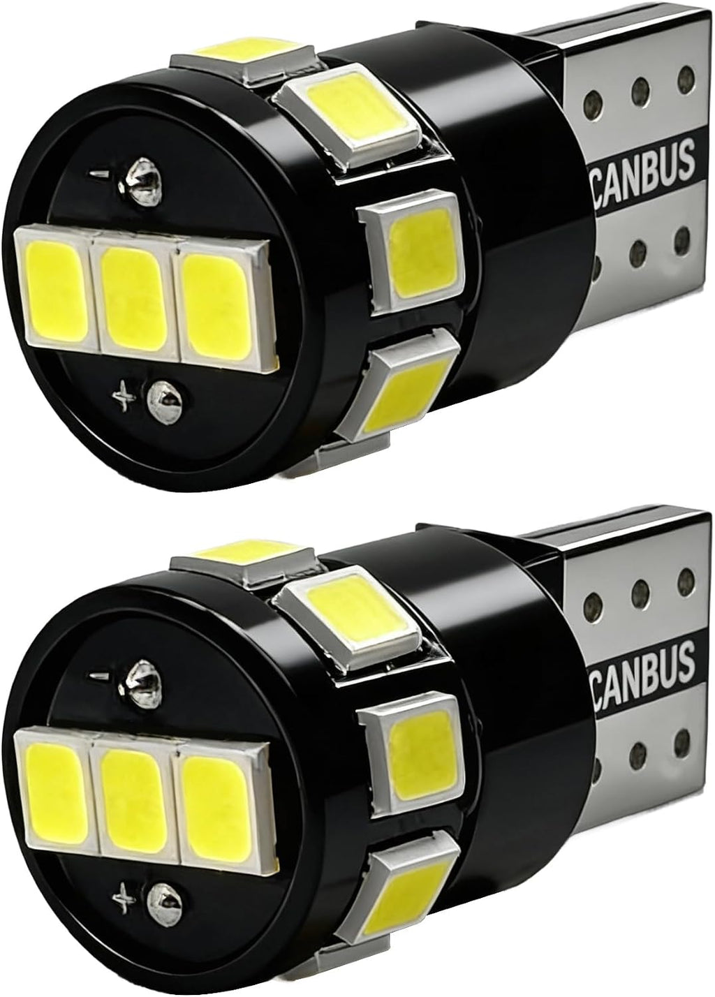 T10 194 LED Bulbs 6-Pack for Dodge Grand Caravan 1991-2014 – Super Bright 6000K for Glove Box, License Plate & Step Courtesy Light, W5W Wedge Replacement
