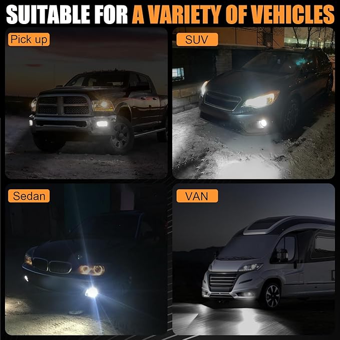 9006/HB4 Fog LED Lights, Super Bright LED Fog Light Bulb 6500K Cool White - Image 7