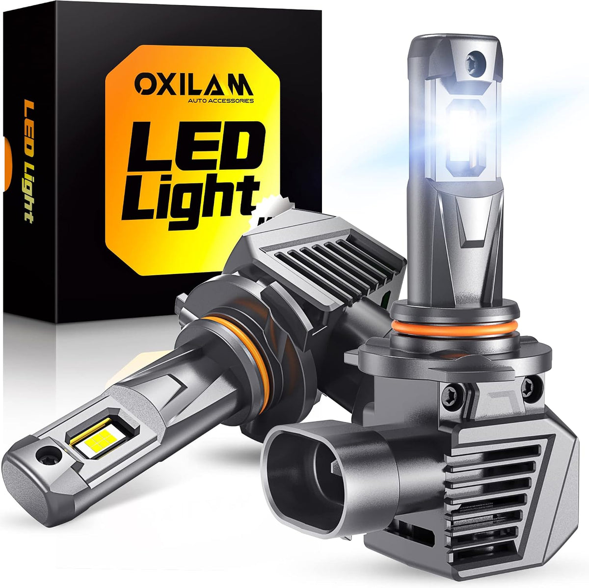 OXILAM 9006 HB4 Fog Light Bulbs, 30000LM 800% Brightness, 6500K Cool White