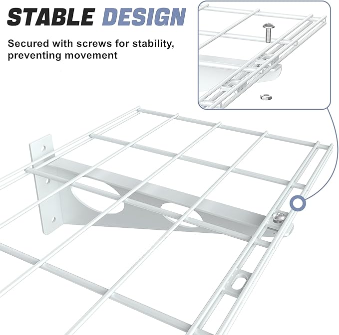 WALMANN 2-Pack Garage Wall Shelves, 1 x 4 ft/12 * 48 inch Wall Mounted Storage - Image 3