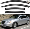 Window Visors Rain Guards for 2011 2012 2013 2014 Chrysler 200, Out-Channel by YQAUTEC