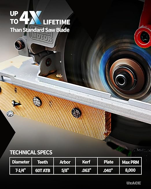 7-1/4-Inch 60-Tooth Circular Saw Blade - Image 3