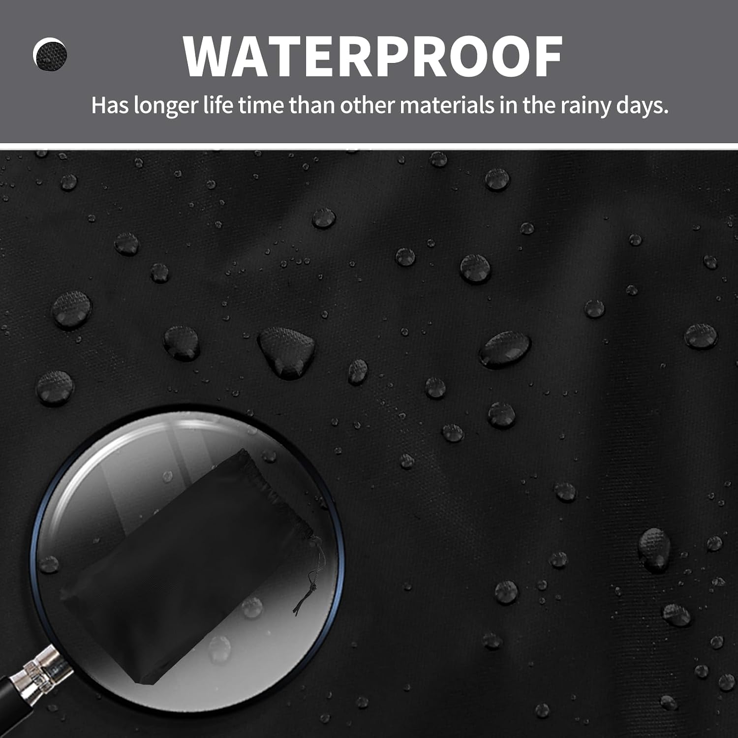 Winter-Proof Insulated RV Mirror Covers for Class A Motorhomes - Waterproof Sun Frost Protection-Black