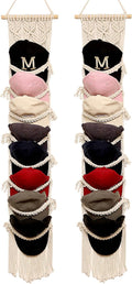 jontell boho ball cap hanger-2 pack-boho macrame cap, main product view