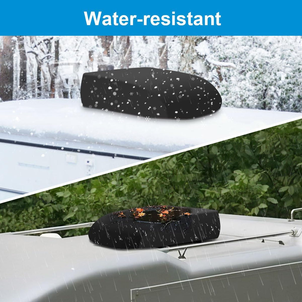 RV Camper Air Conditioner Cover Trailer AC Covers for RV Roof Unit, 600D Oxford Cloth Fits Dometic FreshJet 3, ASA, VEVOR, Furrion RVs Air Conditioner Winter Covers for Outside - RV A/C Cover for Roof