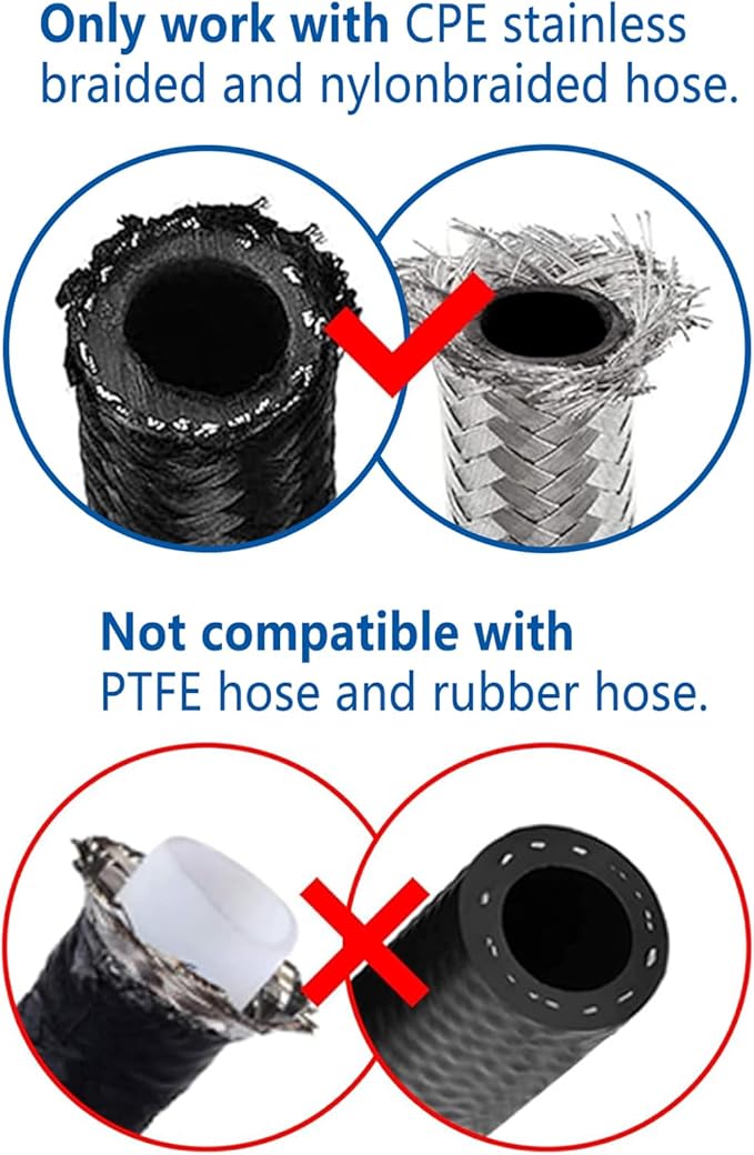 LokoCar 8AN Hose End Fitting 180 Degree Swivel - Image 4