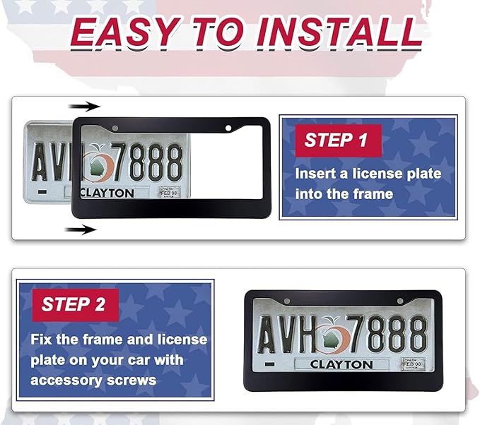 2 Pack Hibiscus License Plate Frame-Rustproof Aluminum White Hibiscus Floral - Image 7