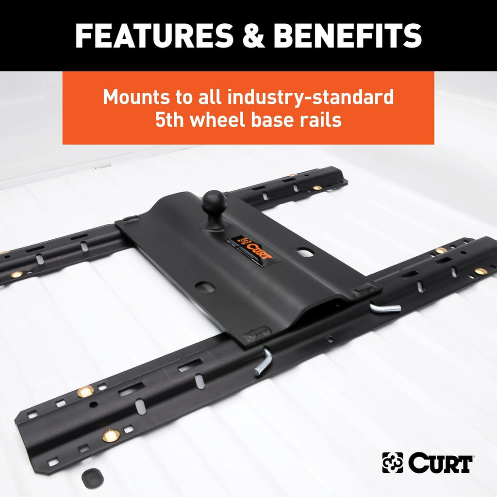 Curt Manufacturing 16055 Rail Mounted Gooseneck Hitch